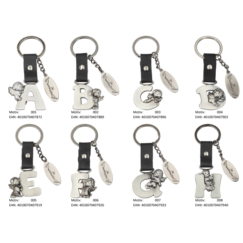ANGEL DE LA GUARDA LLAVEROS ALFABETO SURTIDO