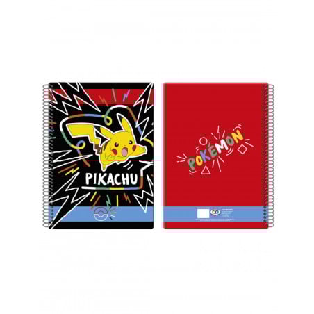 Pokémon Colorful Cuaderno Folio 80 Hojas