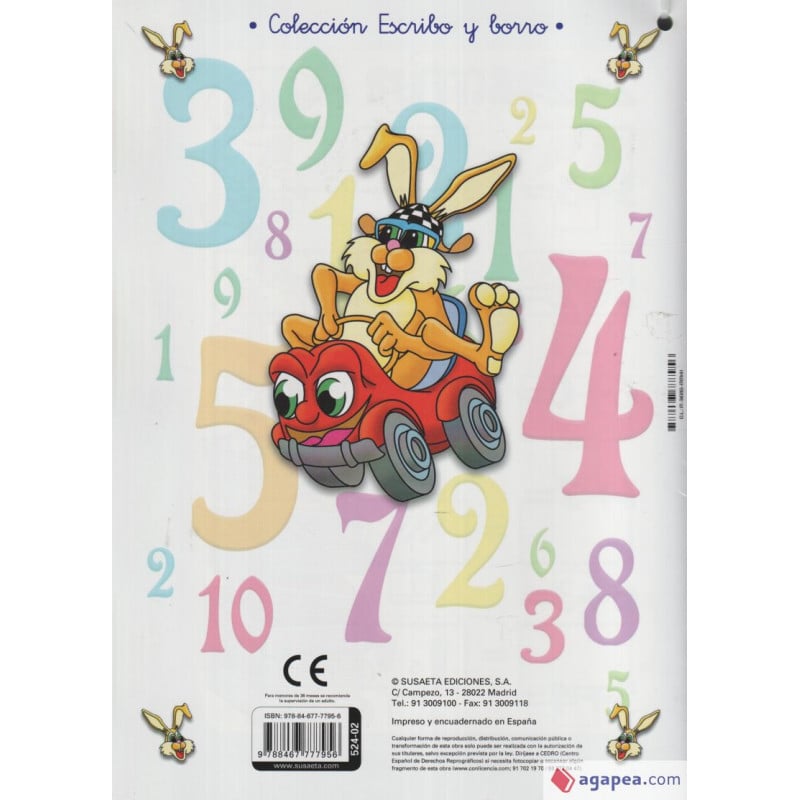 ESCRIBO Y BORRO LOS NUMEROS