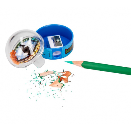 DINO WORLD SACAPUNTAS CON JUEGO DE PACIENCIA SURTIDO