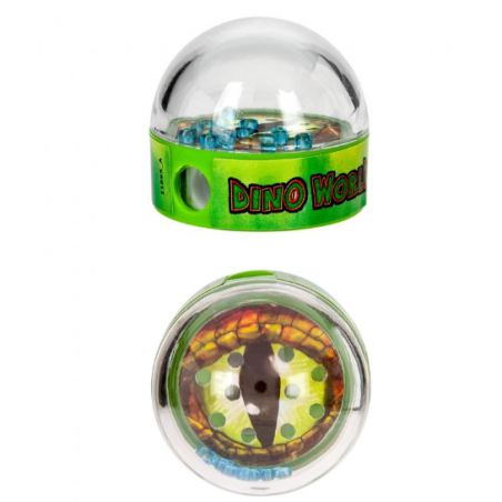 DINO WORLD SACAPUNTAS CON JUEGO DE PACIENCIA SURTIDO