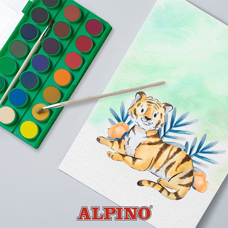 ESTUCHE 21 ACUARELAS ALPINO