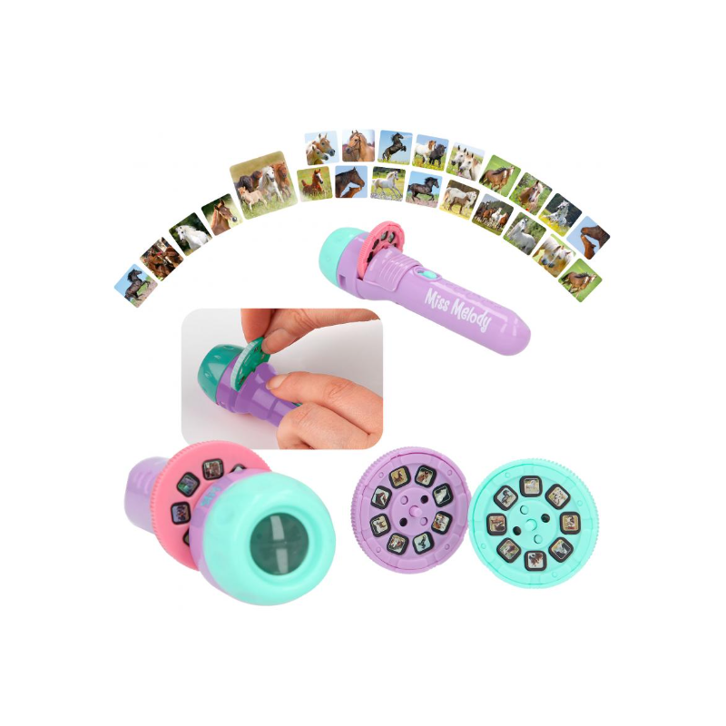 MISS MELODY LINTERNA CON EFECTOS VISUALES LILA