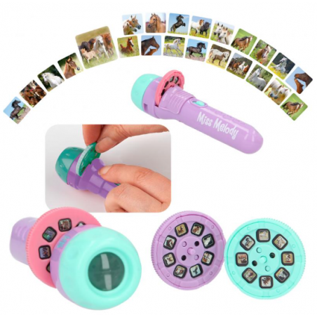 MISS MELODY LINTERNA CON EFECTOS VISUALES LILA