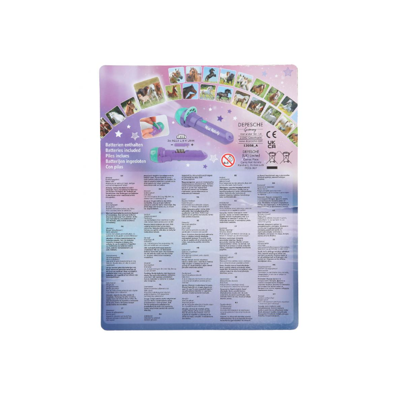 MISS MELODY LINTERNA CON EFECTOS VISUALES LILA