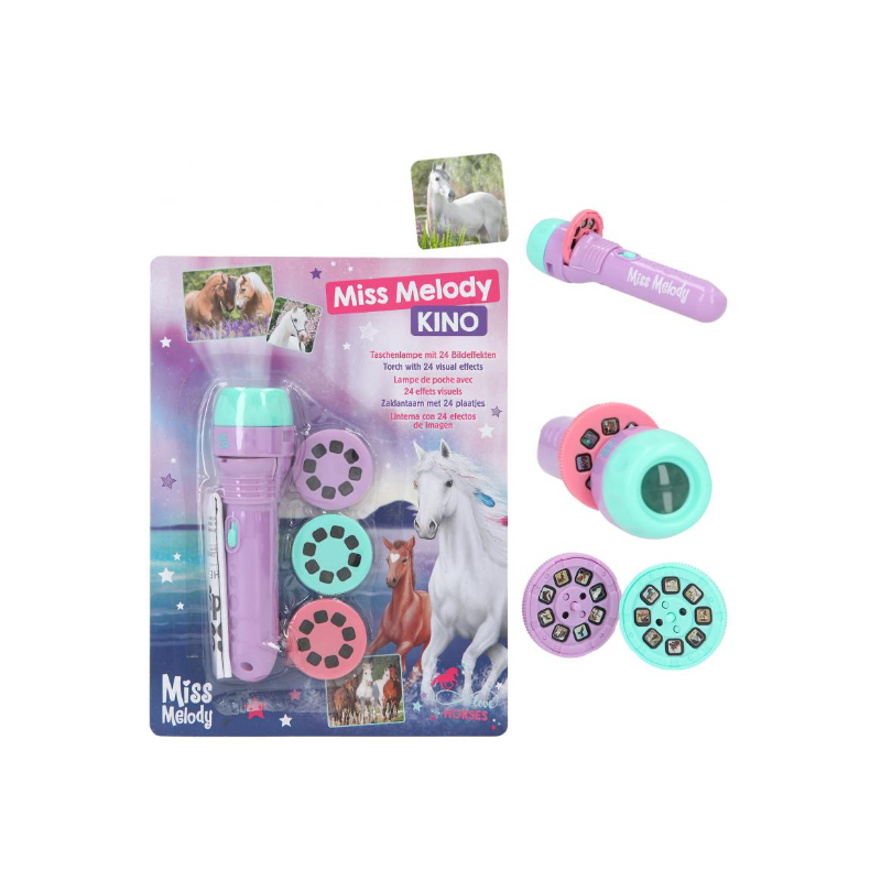 MISS MELODY LINTERNA CON EFECTOS VISUALES LILA