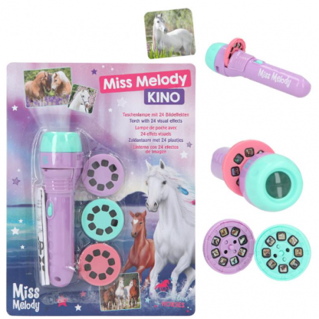 MISS MELODY LINTERNA CON EFECTOS VISUALES LILA