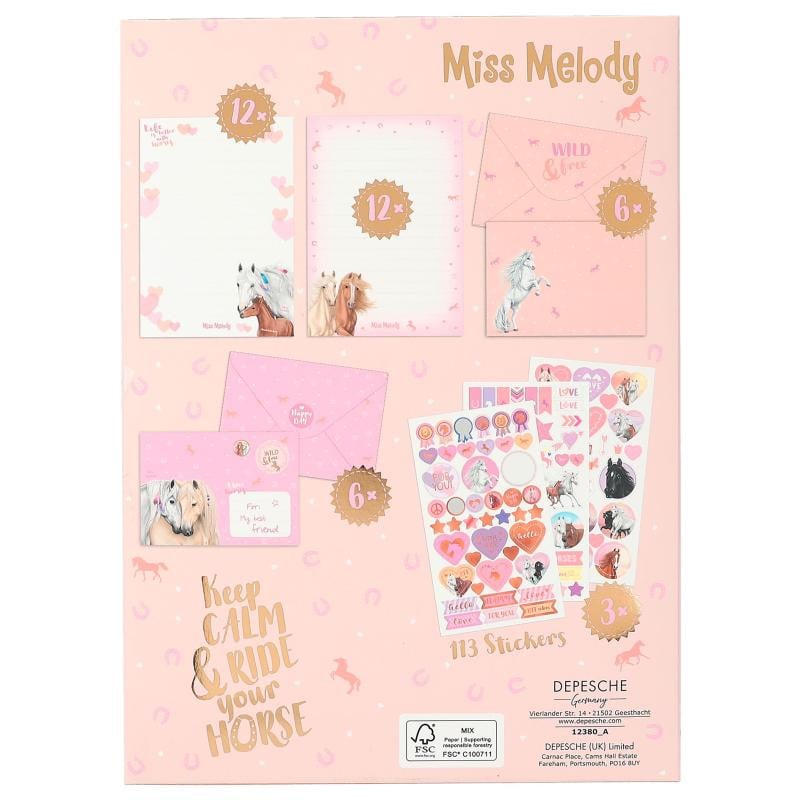 MISS MELODY SET DE PAPEL DE CARTA SUNDOWN