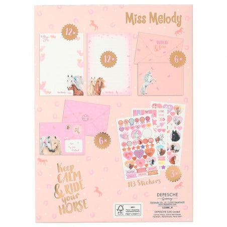 MISS MELODY SET DE PAPEL DE CARTA SUNDOWN