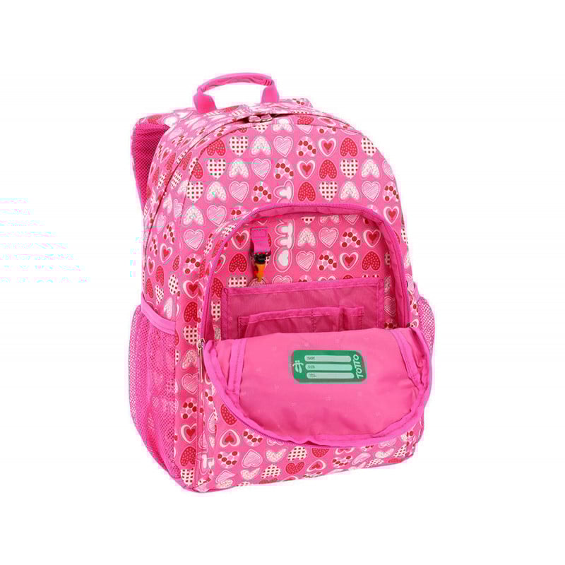 TOTTO MOCHILA ADAPTABLE CORAZONES