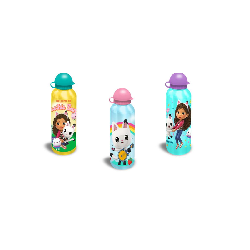 CANTIMPLORA ALUMINIO GABBYS DOLLHOUSE 500 ML SURTIDA
