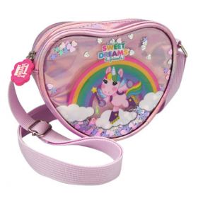 BOLSO PVC PLATEADO ROSA UNICORNIO SWEET DREAMS