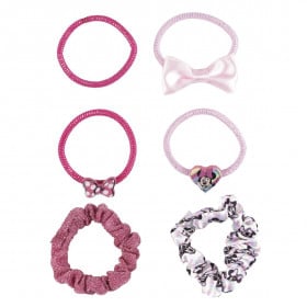 ACCESORIOS PELO ELASTICOS 6 PCS MINNIE 2