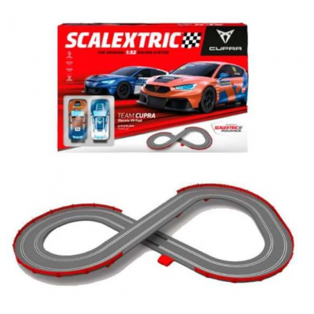PISTA SCALEXTRIC TEAM CUPRA ELECTRIC VS FUEL