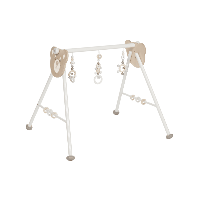 Gimnasio para Bebés con Ositos de Madera Ajustables