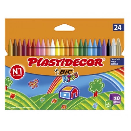 24 Ceras Plastidecor Kids