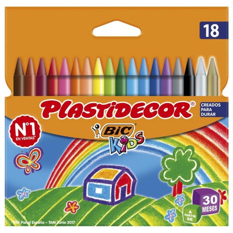18 Ceras Plastidecor Kids