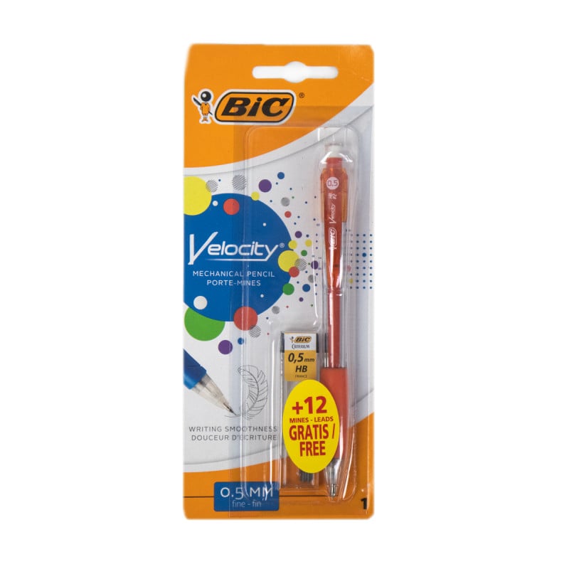 Portaminas Bic Velocity 0.5mm+12Minas