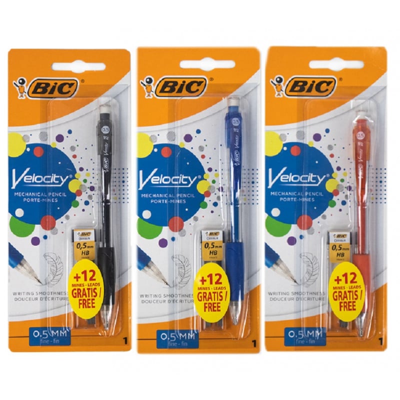 Portaminas Bic Velocity 0.5mm+12Minas