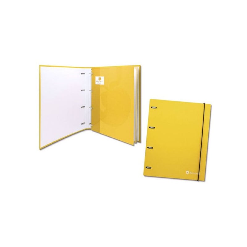 Carpeta Bismark Cartón A4 Con Recambio Amarillo