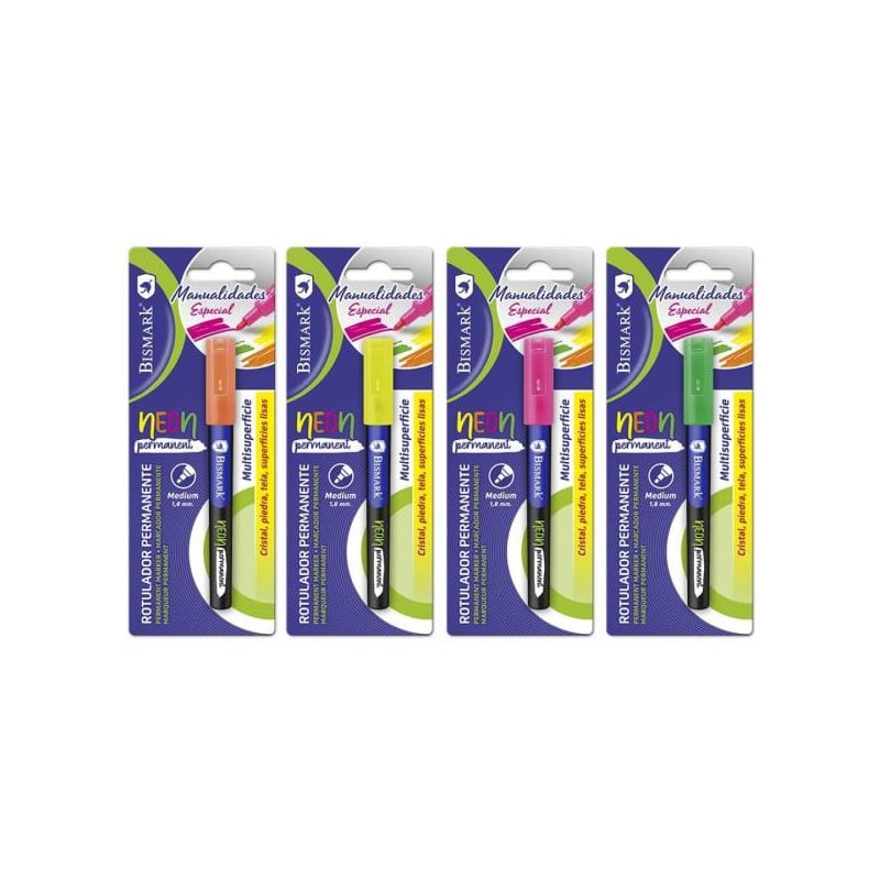 Rotulador Permanente Neón Multisuperficies