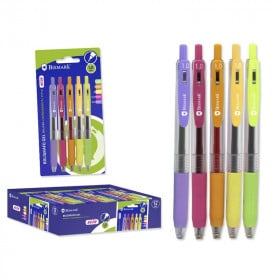 Bolígrafo Gel 1.0mm 5 Colores Neón Set