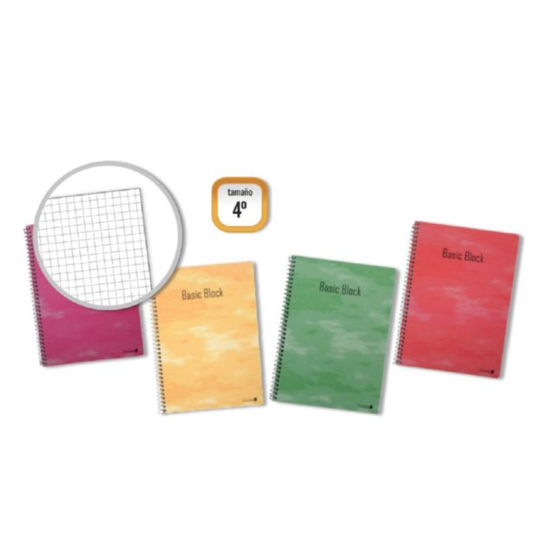 Golden Cuaderno 80 Hojas Cuadrado 4º