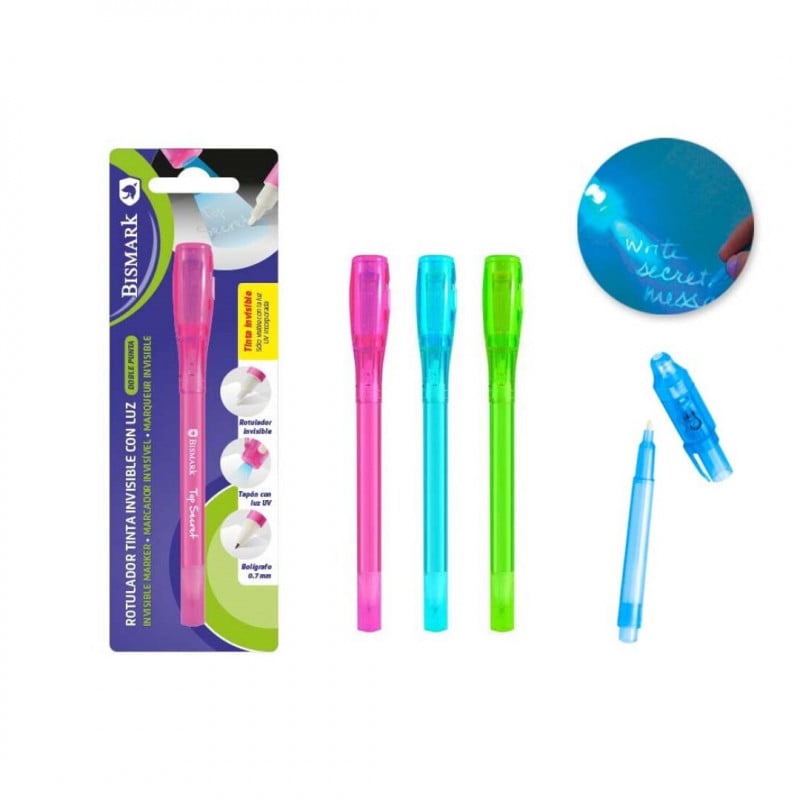 Bolígrafo Tinta Invisible Doble Punta