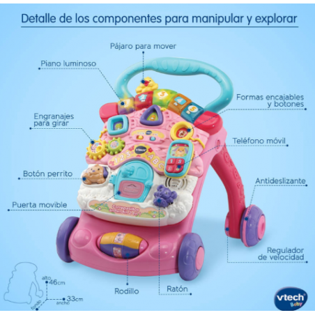 Correpasillos Andarín Rosa