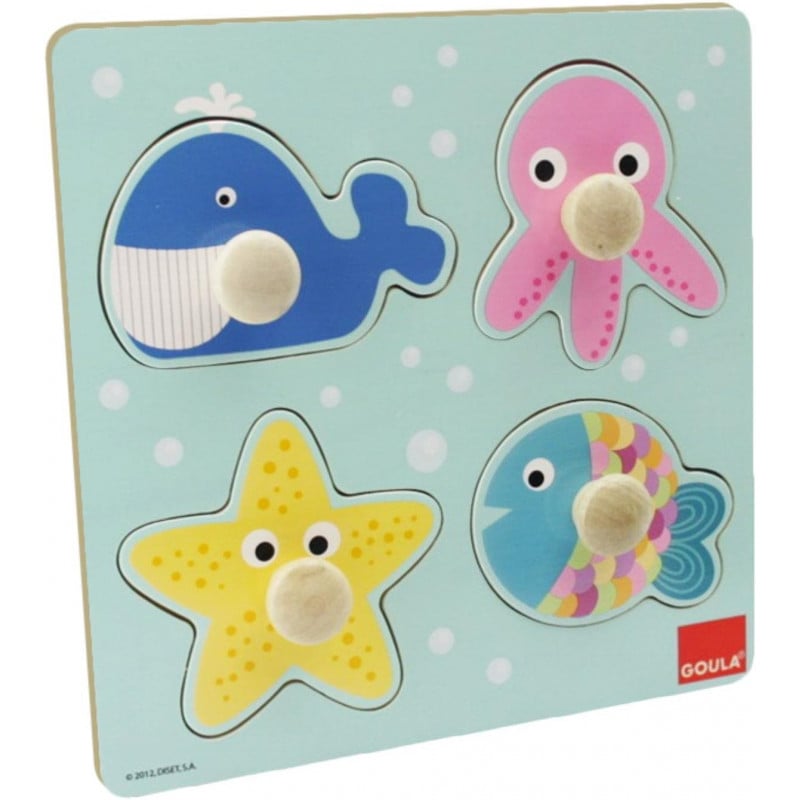 Puzzle Animales del Mar Encajables