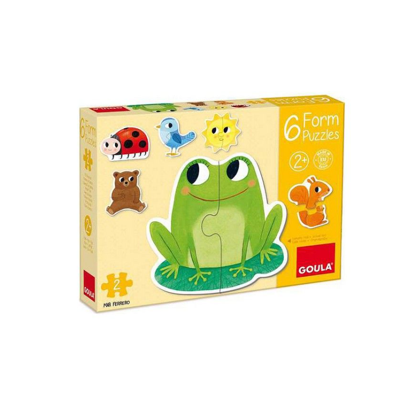 6 Puzzles Cartón 2 Piezas Goula