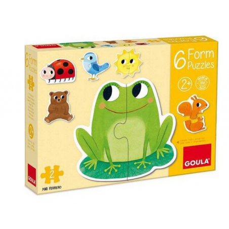 6 Puzzles Cartón 2 Piezas Goula