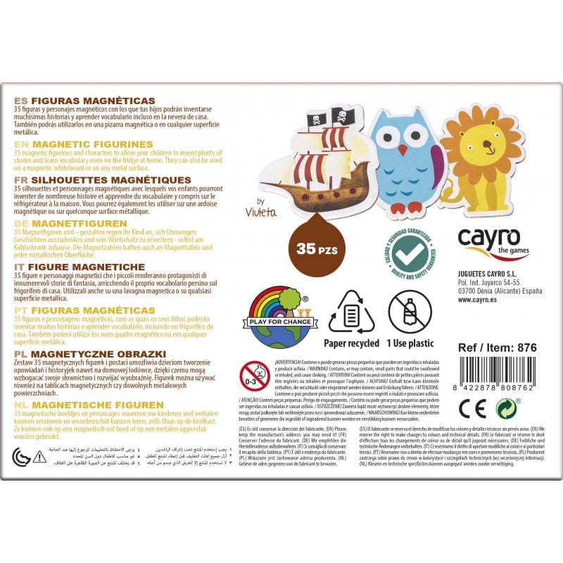 JUEGO EDUCATIVO FIGURAS MAGNETICAS