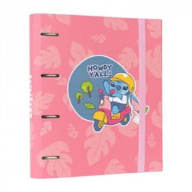 Carpeta 4 Anillas Premium Disney Stitch