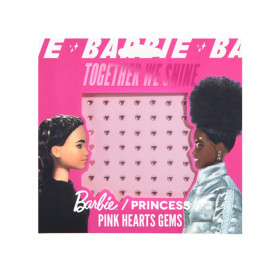 BARBIE GEMAS FACIALES CORAZONES ROSA