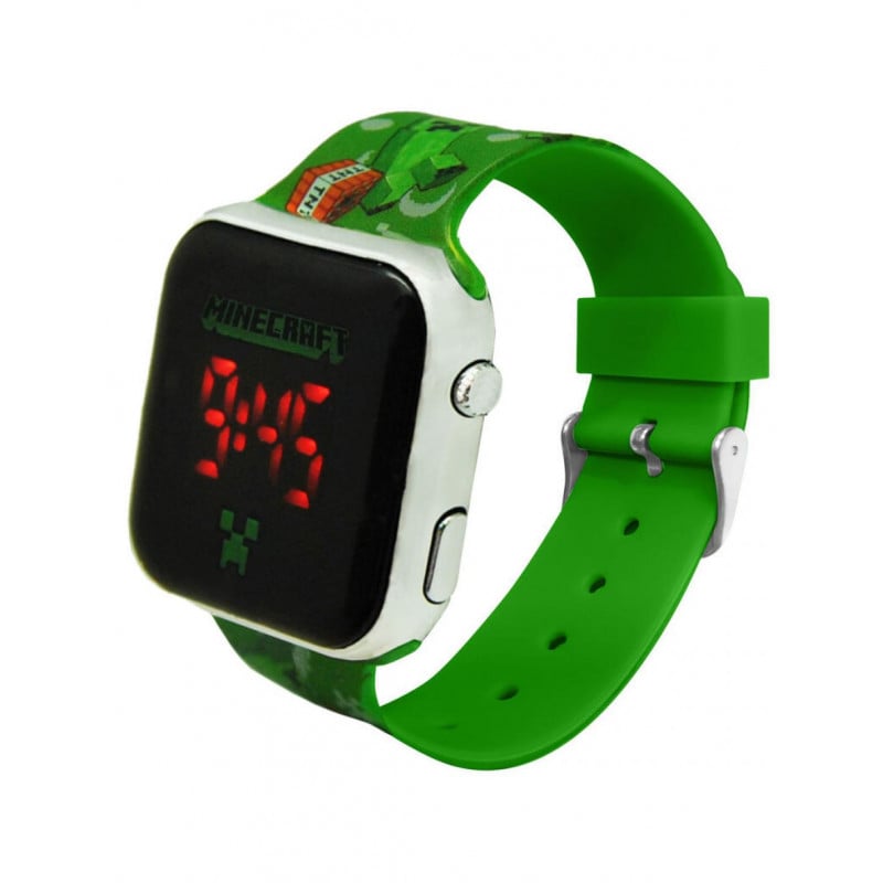 RELOJ LED MINECRAFT