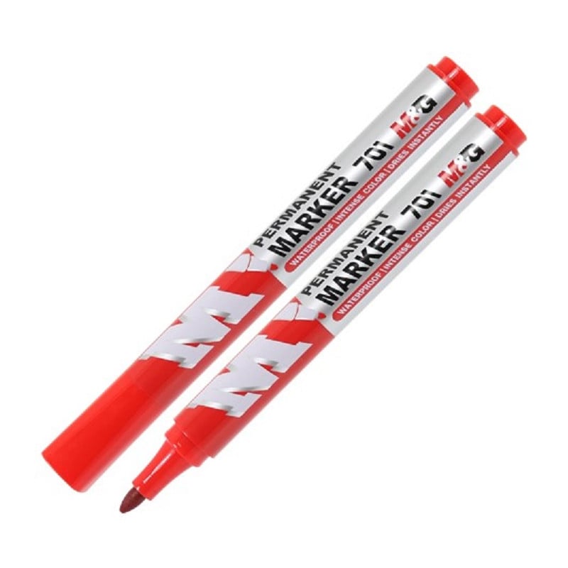 Marcador Permanente 701 Rojo