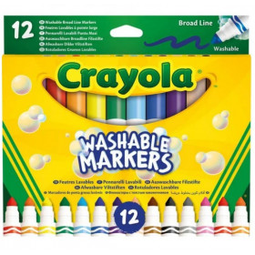 12 Rotuladores Súper Lavables Maxi Punta