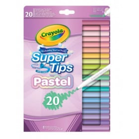 20 ROTULADORES SUPER PUNTA LAVABLES PAST