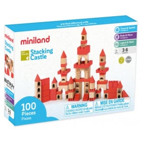 CASTILLO 100 PIEZAS MADERA