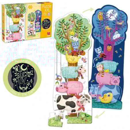 PUZZLE XXL GRANJA DIA Y NOCHE