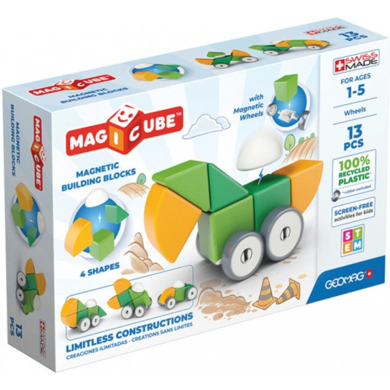 MAGICUBE GREEN WHEELS 13 PIEZAS