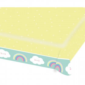 MANTEL ARCOIRIS Y NUBE 115X175 CM