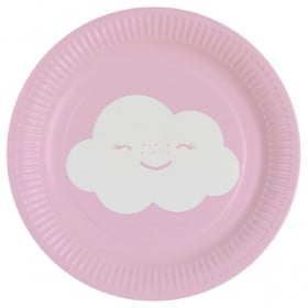 PLATOS 18CM ARCOIRIS Y NUBE