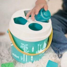 Cubo y Formas Encajables Turquesa 2