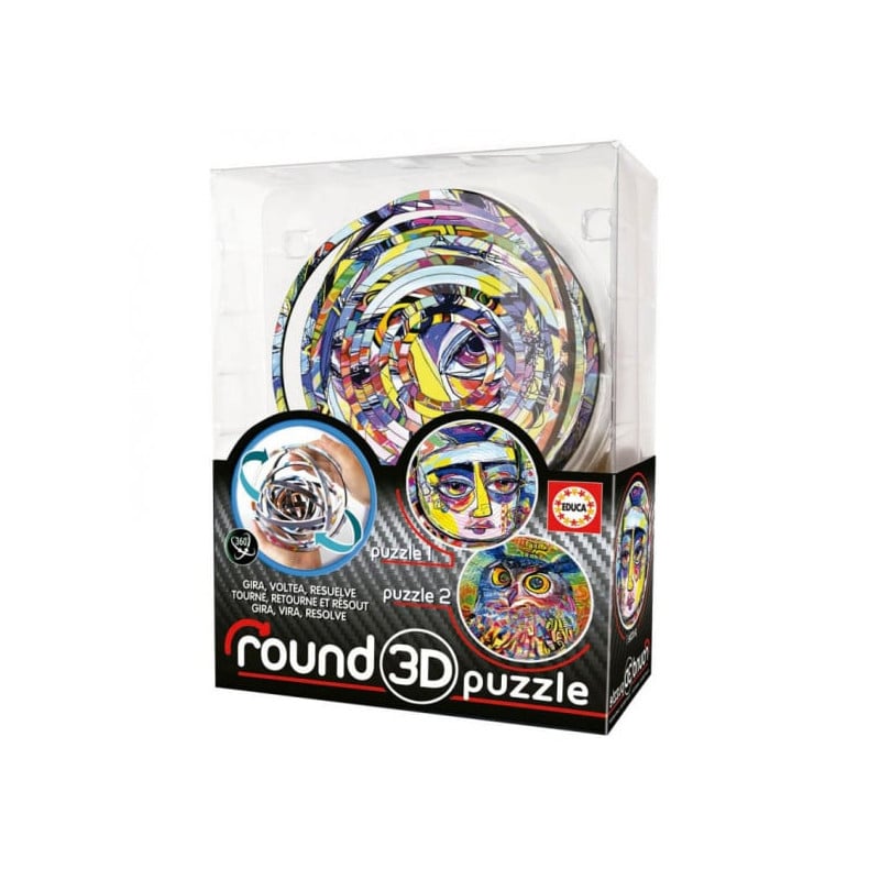 PUZZLE 3D ABSTRACT ROUND 
