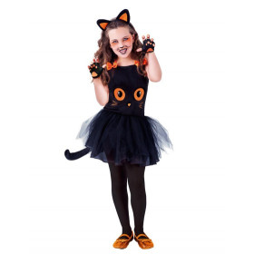 DISFRAZ GATITA NEGRA TUTUWEEN INFANTIL T.S 3-4 AÑOS