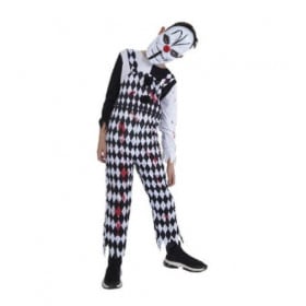 DISFRAZ ARLEQUIN SANGRIENTO INFANTIL T.L 8-10 AÑOS