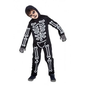 Disfraz Huesitos Glow In Dark Infantil T.M 5-7 Años