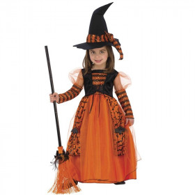 DISFRAZ BRUJA BRILLANTE TALLA 5-7 AÑOS